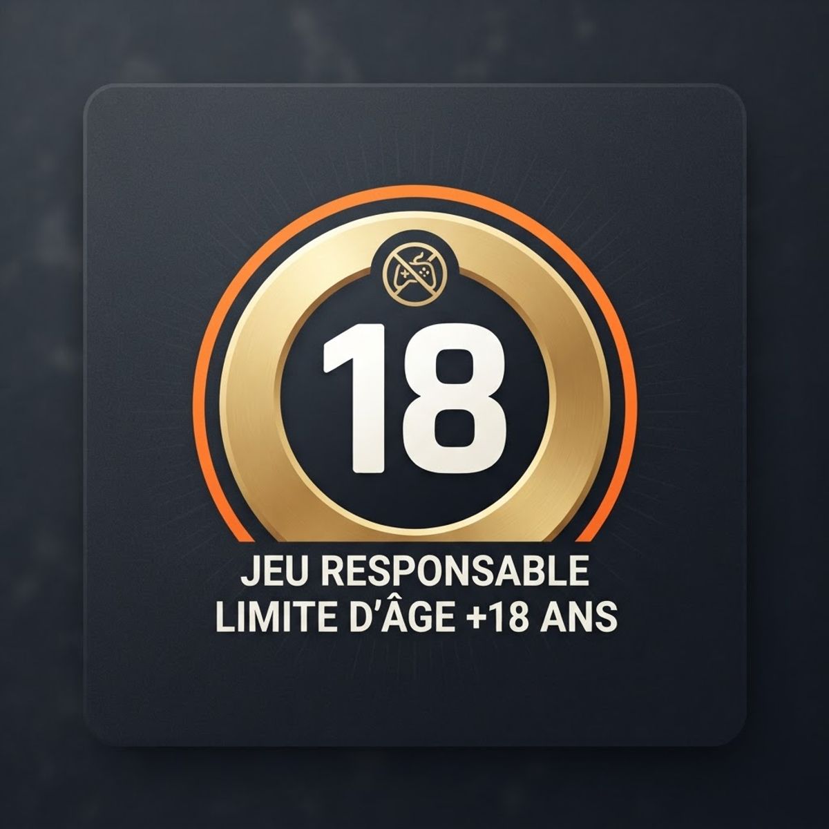 Pictogramme de majorité pour le jeu responsable