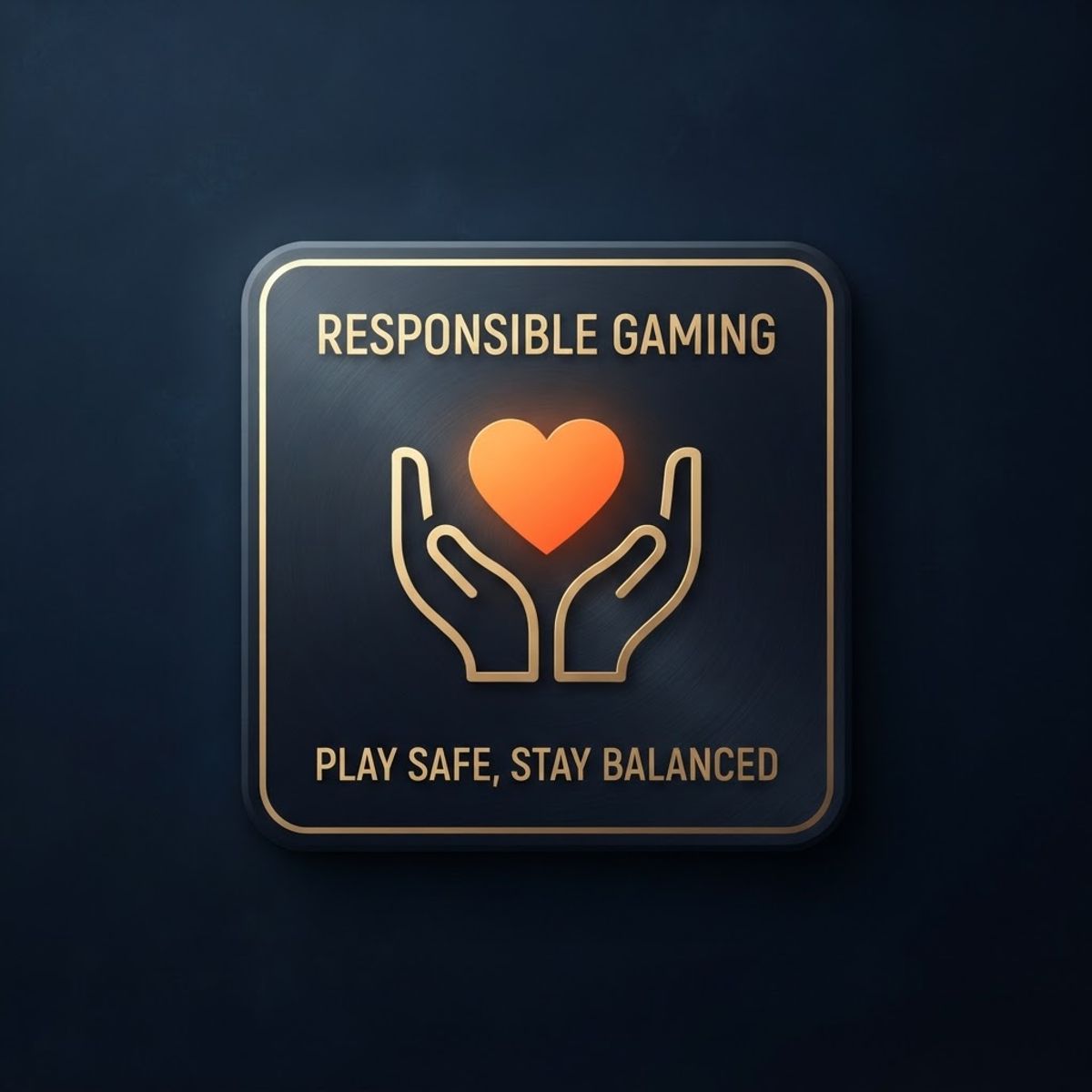 Mains tenant un cœur pour le jeu responsable
